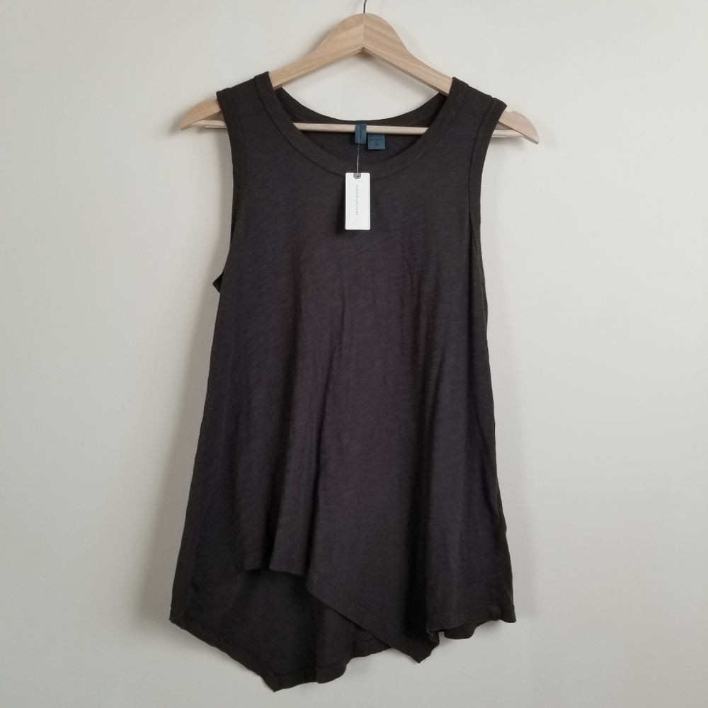 Anthropologie Left Of Centre Asymmetrical Hem Tank Size XS NWT